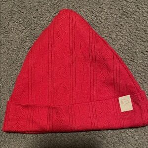 Red Knit Snoopy Peanuts Newborn Beanie